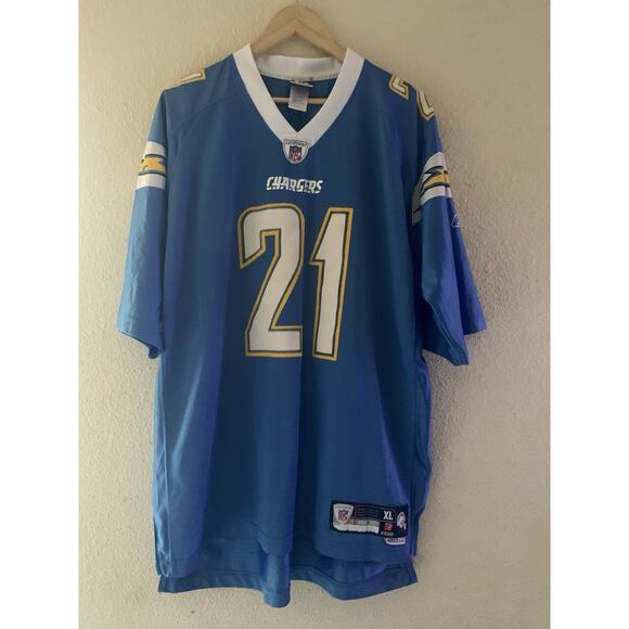 Reebok NFL San Diego Chargers #21 Tomlinson Jersey Shirt Men's Size XL Baby Blue - Picture 1 of 4